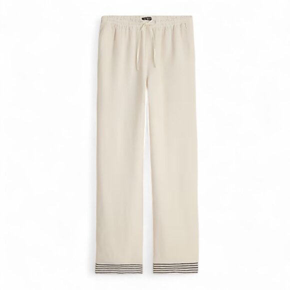 J. Crew New Soleil pant in striped linen Size Small - Picture 3 of 12